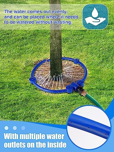 Apipi 2 Pcs 11.8" 360° Ring Tree Water Sprinklers for Even Root Irrigation