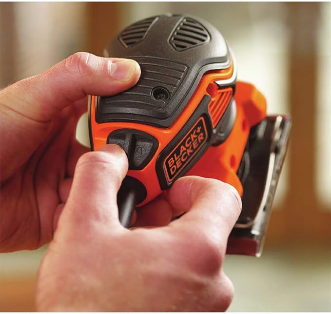 BLACK+DECKER 2.0 Amp Electric 1/4 Sheet Orbit Sander (BDEQS300)