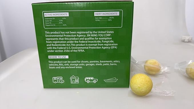 Rodent Repellent with Peppermint Oil - Mouse, Rat & Squirrel Repellent Balls for Garage, Attic, Car Engines - Natural Mice/Mole Deterrent for Indoor/Outdoor, Safe for Humans & Pets