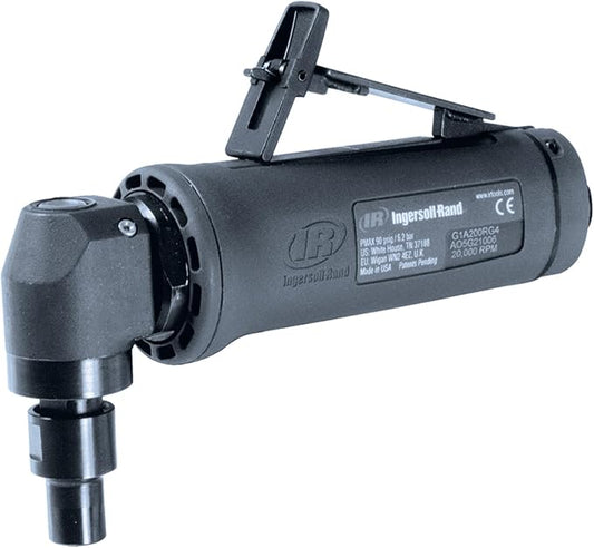Ingersoll Rand G1A200RG4 Angle Air Die Grinder, 20,000 RPM, 0.4 HP, 1/4" Collet, Rear Exhaust