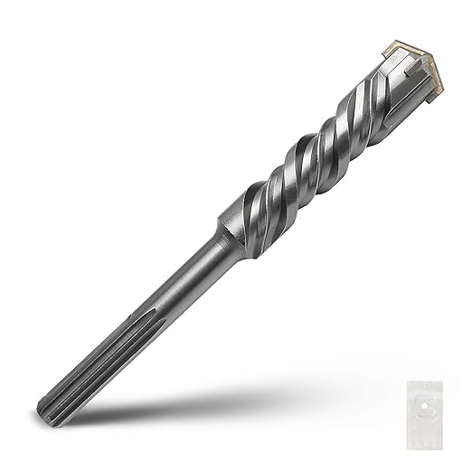 1-3/8 x 15 inch SDS Max Rotary Hammer Drill Bit, 35x380mm Carbide Tip Masonry Drill Bit,Concrete Drill Bit for Masonry, Brick, Stone, Concrete (Length :380mm / 15 inch, 35mm (1-3/8 in) Diameter)