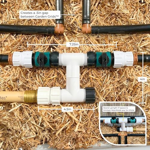 Garden Grid Manifold | Link Multiple Garden Grids | Lay-Flat, Double Style