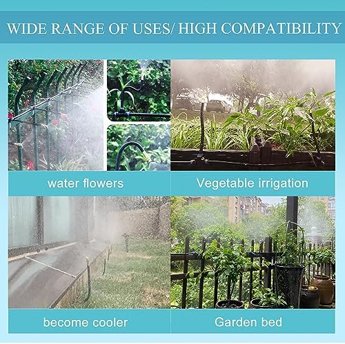 49.21FT 360° Adjustable Drip Irrigation System for Garden
