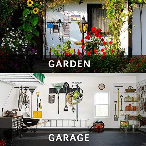 TORACK Tool Storage Rack Heavy Duty Garage Wall Mount Garden Tool Organizer