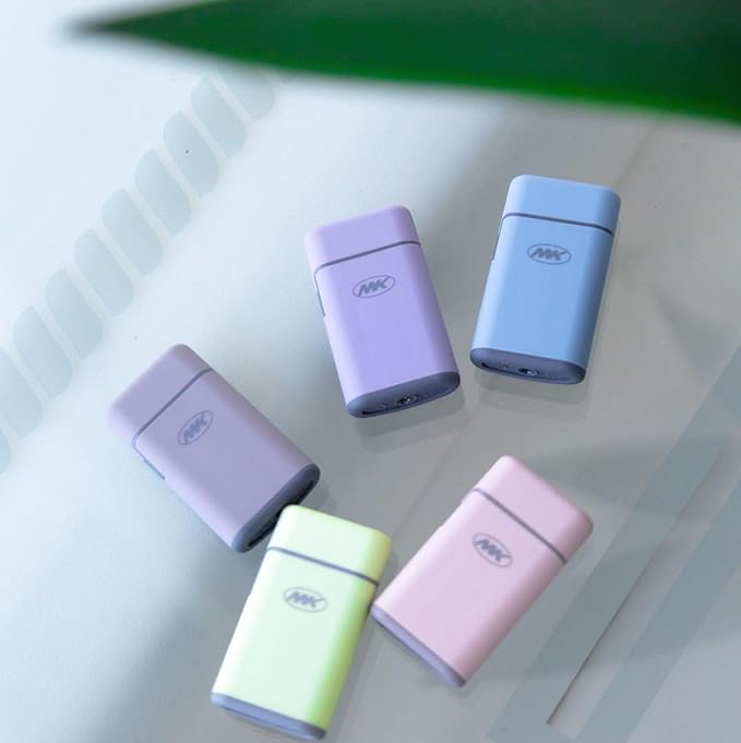 MK Lighter 5pc. Pocket Lighters with Torch Flame, Refillable Tank, Ideal for Lighting Candle, BBQ Grill, Prepping and Camping Supplies, Multipurpose Lighters in Assortment Pastel Colors
