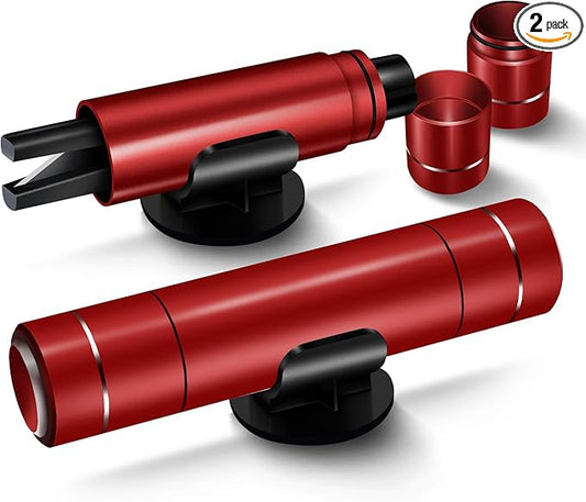 Car Window Breaker and Seatbelt Cutter 2 Pack, 2-in-1 Car Safety Hammer, Multifunctional Auto Glass Breaker, Portable Emergency Rescue Tool for Automotive Accidents
