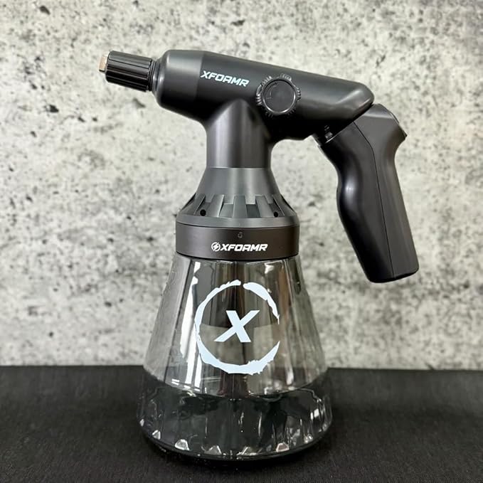 Electric Foam Sprayer 1.5L – Rechargeable Battery Powered Foamer for Car & Motorcycle Detailing – 30min Runtime, Thick Snow Foam, Removable Battery – Professional Grade Tool