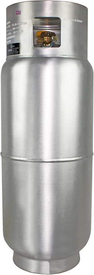 Flame King 43.5LB Aluminum Forklift Propane Tank with Gauge, Corrosion-Resistant and Rust-Free, DOT and TC Compliant, Lightweight, Rugged-Designed