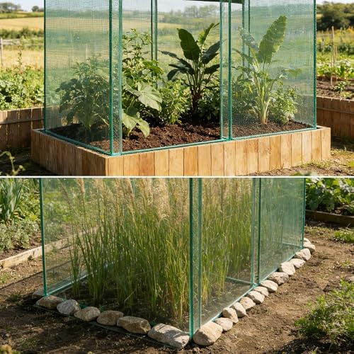 6.5'x10' Crop Cage Plant Protection Tent with Zippered Doors, Pest Guard Cover for Vegetable Garden, Raised Beds, Fruits & Outdoor Plants, Dark Green