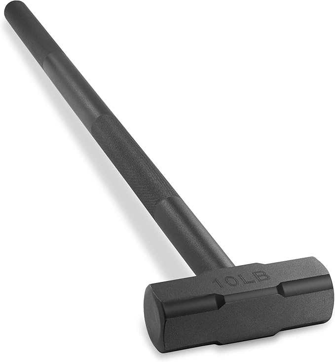 Philosophy Gym Fitness Hammer, 10 LB - Steel Hammer for Strength Training