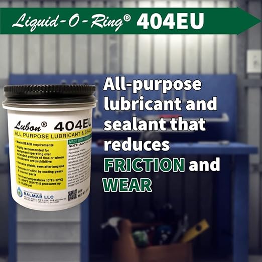 Lubon 404EU All-Purpose Lubricant & Sealant – Contains PTFE, Eliminates Seizing and Corrosion, Safe on Plastics, Made in The USA (5oz Brush Top Can)