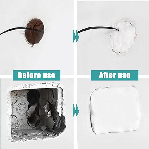 Solid Glue Waterproof Sealant Wall Hole, Cement Hairline Crack Filler 2026 Upgrade, Waterproof Sealant Mastic, Quick Mending Mud, Easy to Use, Suitable for Walls Cracks and Holes (5Pcs)