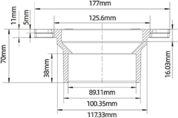 SEAFLO RV Toilet 3" Socket Floor Flange (SFRTK1-001) - White - Fits All RV Toilets (SFRTPH-01-01, SFRTPH-01-02, SFRTPH-02-01) - Secure Fit for 3" to 4" Drain Pipes