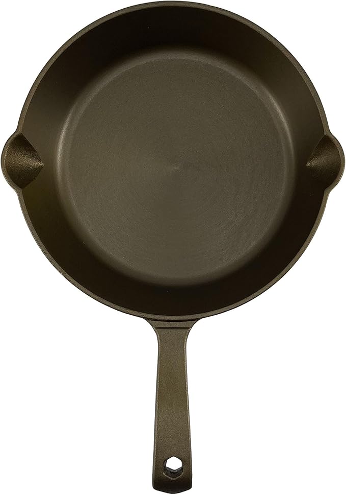 Big Kitchen x Old Mountain Exclusive Pre-Seasoned 8 Inch Cast Iron Skillet Smooth Polished Cooking Surface Frying Pan Nonstick Oven Safe Grill & Stovetop Friendly Cookware