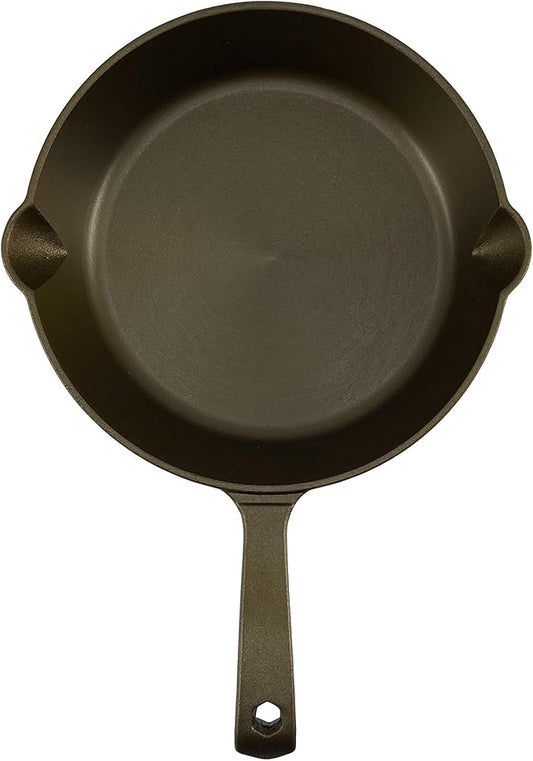 Big Kitchen x Old Mountain Exclusive Pre-Seasoned 8 Inch Cast Iron Skillet Smooth Polished Cooking Surface Frying Pan Nonstick Oven Safe Grill & Stovetop Friendly Cookware