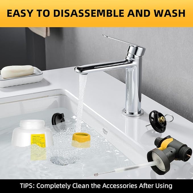 Paint Sprayer Compatible with DeWalt 20V Battery, 200W HVLP Spray Paint Gun Tool with Brushless Motor and Copper Nozzle, Easy to Clean, for Furniture, Fence, Walls, Ceiling, Door etc. (No Battery)