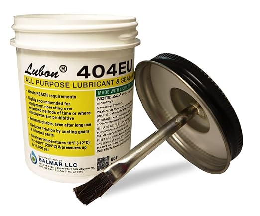 Lubon 404EU All-Purpose Lubricant & Sealant – Contains PTFE, Eliminates Seizing and Corrosion, Safe on Plastics, Made in The USA (5oz Brush Top Can)
