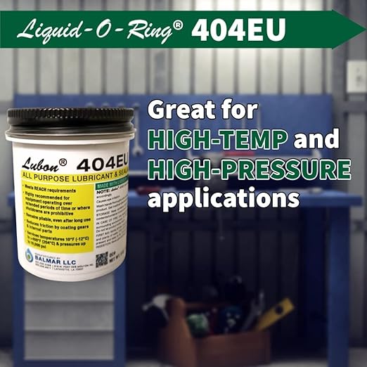 Lubon 404EU All-Purpose Lubricant & Sealant – Contains PTFE, Eliminates Seizing and Corrosion, Safe on Plastics, Made in The USA (5oz Brush Top Can)