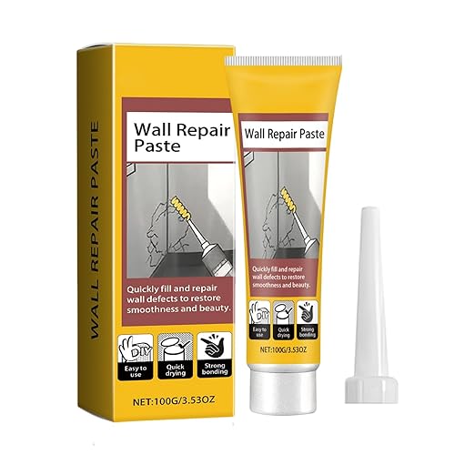 Wall Repair Paste, Quick Drying Filler, 5.5x16.3cm, Drywall Hole Patch, Ceiling CrackSealer, SmoothFinish Paste, for Bedroom, Kitchen, Garage, Living Room