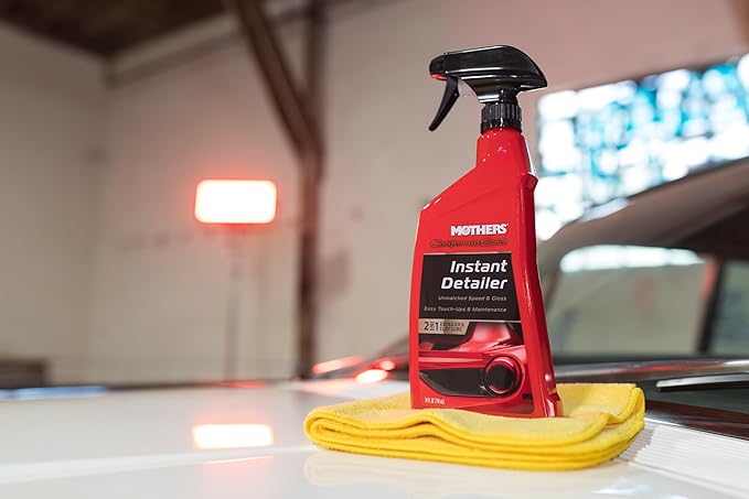 Mothers California Gold Instant Detailer, 24 oz. – Removes Smudges, Dust & Fingerprints, Boosts Gloss & Slickness, Lubrication for Clar Bars, Quick Touch-ups & Maintenance Between Washes (08224)