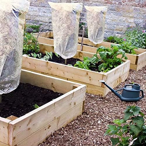Agfabric Plant Cover for Freeze Protection - 0.95 oz Fabric Warm Worth Frost Blanket 144"x 120" Shrub Jacket, Rectangle Plant Cover for Season Extension&Frost Protection