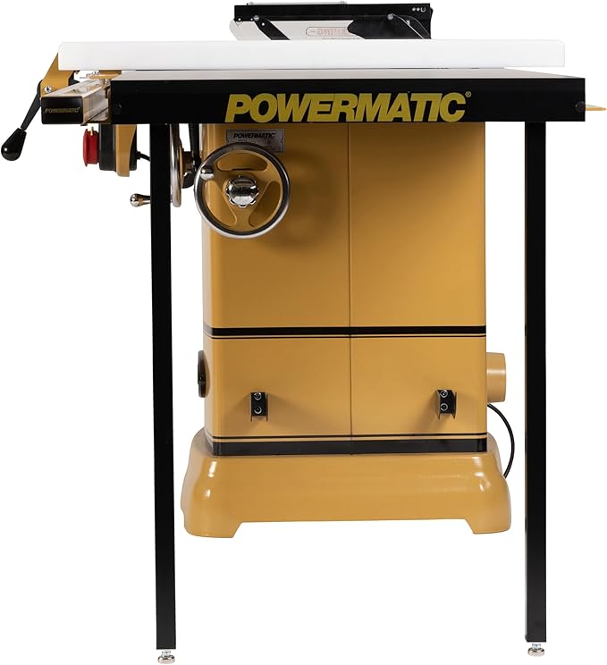 Powermatic 10-Inch Table Saw, 52-Inch Rip, 1-3/4 HP, 115/230V 1Ph (Model PM1000)