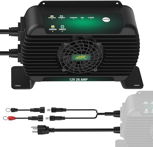 Battery Tender PowerPlus 12V, 26 AMP Battery Charger and Maintainer - IP68 Weather Resistant