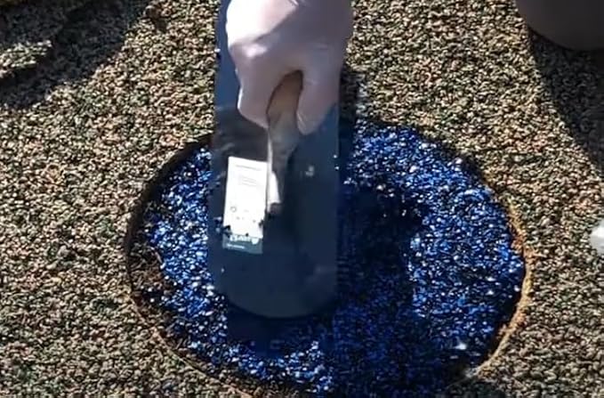 Poured-in-Place Surfacing Repair Kit Fix Rubber Playground (Black, XL)