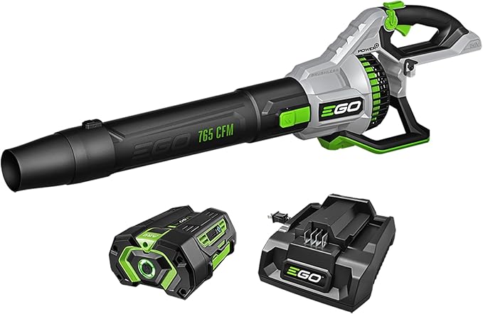 EGO POWER+ Leaf Blower, Cordless Electric 756 CFM, Includes 56V 5.0Ah Battery and Charger - LB7654