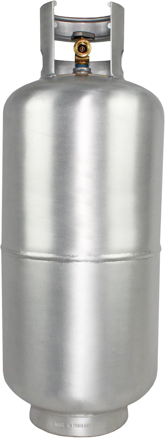 Flame King 40LB Aluminum Propane Tank with Premium OPD Valve, Corrosion-Resistant and Rust-Free, Lightweight, Great for Marine Applications, Grills and BBQs, Camping, Fishing, & Outdoor Activities