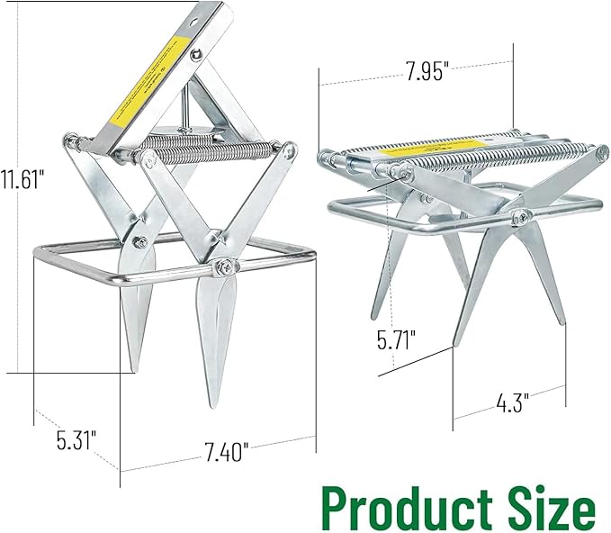 Upgrade Mole Traps That Work Best Trap Scissor with Longer Spring, Durable and Reusable Easy Mole Trap for Lawn Protection