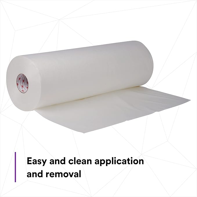 3M Dirt Trap Protection Material 37852, Gray Color, Nonwoven, Overspray Protection, Traps Dust and Debris, Clean, 28 in x 300 ft
