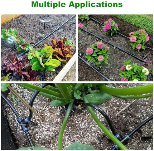 1/4 Inch Blank Drip Irrigation Tubing, 60FT Distribution Hose for Garden, Greenhouse & Raised Beds, Flexible UV-Resistant Watering Line for Drip Irrigation Systems