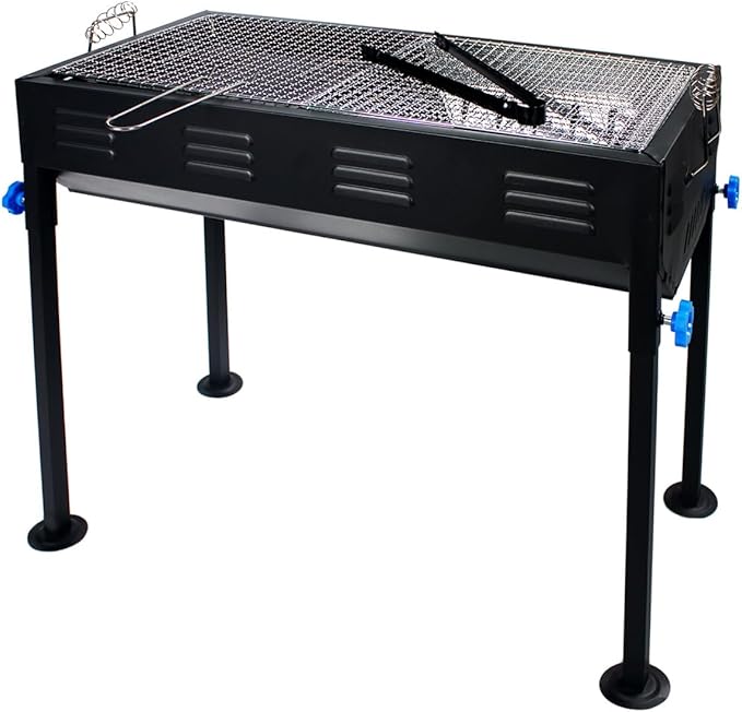 Portable Stainless Steel Grill, Home Charcoal Grill and Outdoor Folding Grill, Perfect for Traveling, Outdoor Cooking and BBQ, Camping, Picnics.