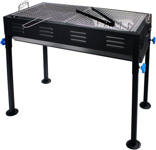 Portable Stainless Steel Grill, Home Charcoal Grill and Outdoor Folding Grill, Perfect for Traveling, Outdoor Cooking and BBQ, Camping, Picnics.