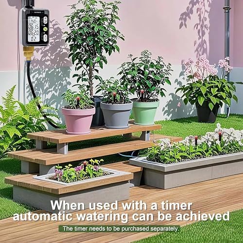 Upgraded Copper Connectors Drip Irrigation Kit (16FT+79FT)