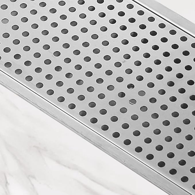 BRONCHO 24" x 8" High-Pressure Automatic Cup Washer | 304 Stainless Steel Sink Rinser with Integrated Drip Tray | for Commercial & Home Use