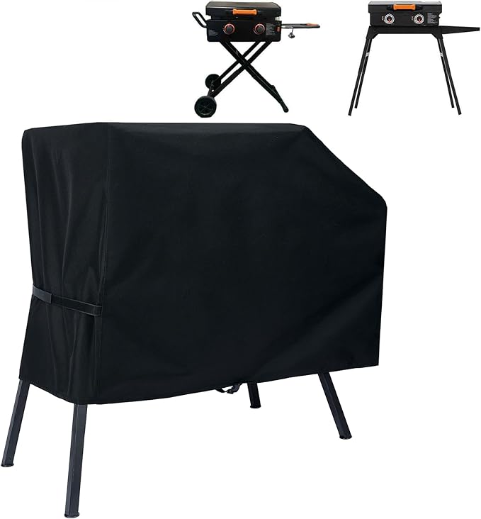 NOELIFE Grill Cover for Blackstone 22 inch Griddle with Hood and Stand, Waterproof Griddle Accessories for Blackstone 17 and 22 inch, Windproof and UV Resistant (Cover only)