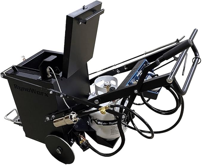 Asphalt Kingdom Crack Fill Melter Applicator: RynoWorx RY10MA-Elite Hot Sealant Kettle With Dispensing Shoe