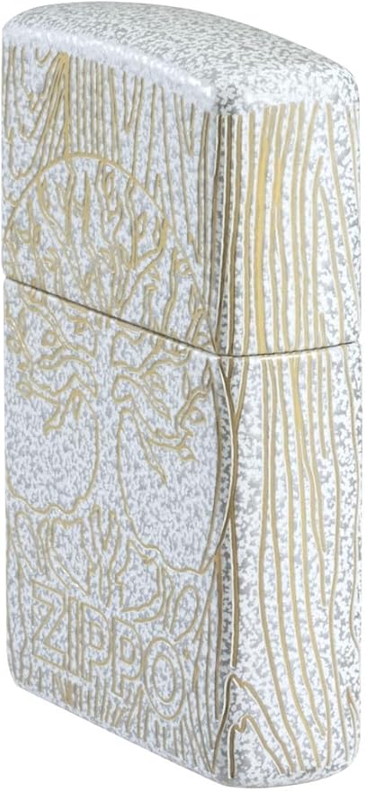 Zippo Tree of Life Woodgrain Design Glacier Pocket Lighter
