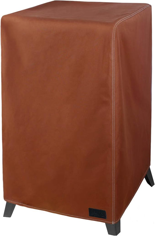 NettyPro 40 Inch Waterproof Electric Smoker Cover for Masterbuilt Electric Smoker, Outdoor Heavy Duty Square Vertical Smoker Grill Cover, Brown