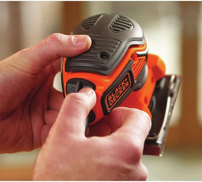 BLACK+DECKER 2.0 Amp Electric 1/4 Sheet Orbit Sander (BDEQS300)