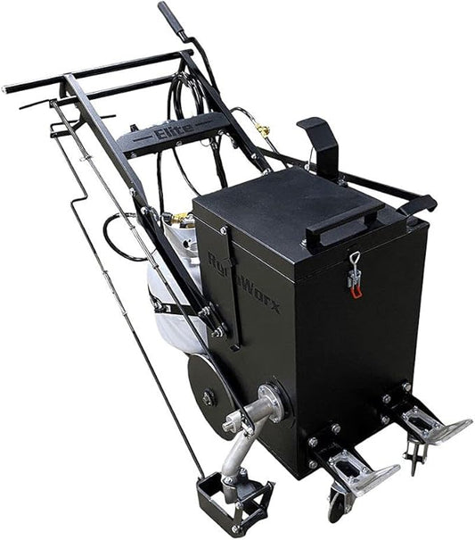 Asphalt Kingdom Crack Fill Melter Applicator: RynoWorx RY10MA-Elite Hot Sealant Kettle With Dispensing Shoe