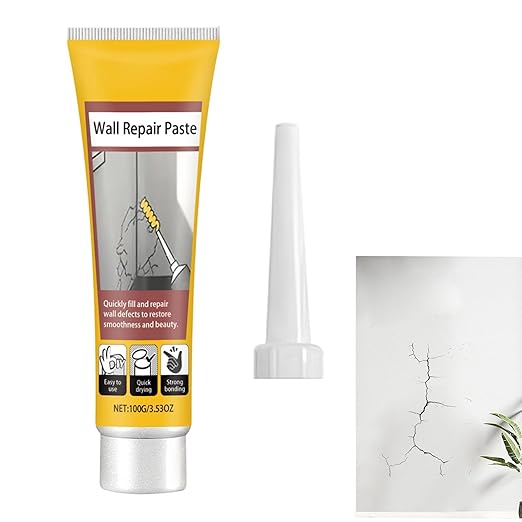 Wall Repair Paste, Quick Drying Filler, 5.5x16.3cm, Drywall Hole Patch, Ceiling CrackSealer, SmoothFinish Paste, for Bedroom, Kitchen, Garage, Living Room
