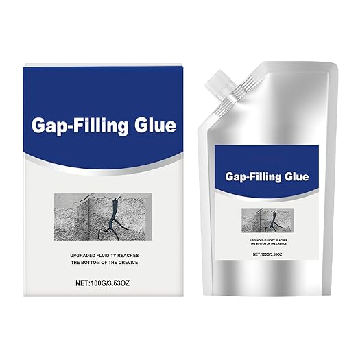 Waterproof Sealant, Efficient Crack Repair Solution, 100g, Invisible Caulking Glue, Concrete Crack Filler, Water and Heat Resistant, for Driveways, Walkways, Patios, Floors, Brick Walls, Tiles