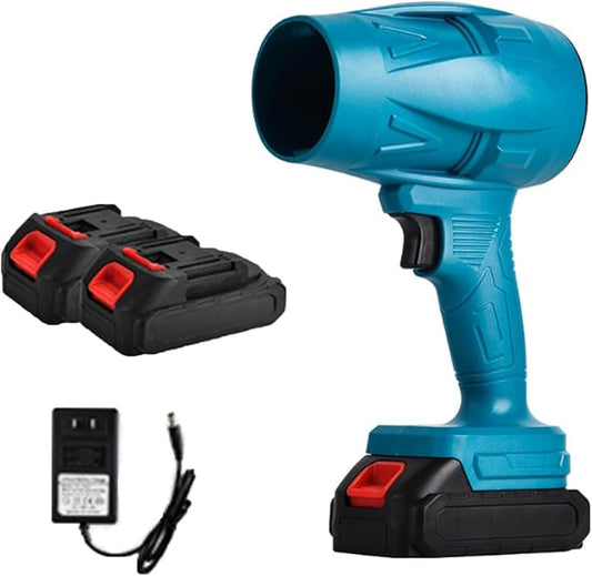 Leaf Blower Cordless, 21V Electric Cordless Leaf Blower, Leaf Cleaner for Lawn Care, Patio, Blowing Leaves,Dust,Depot,Blue