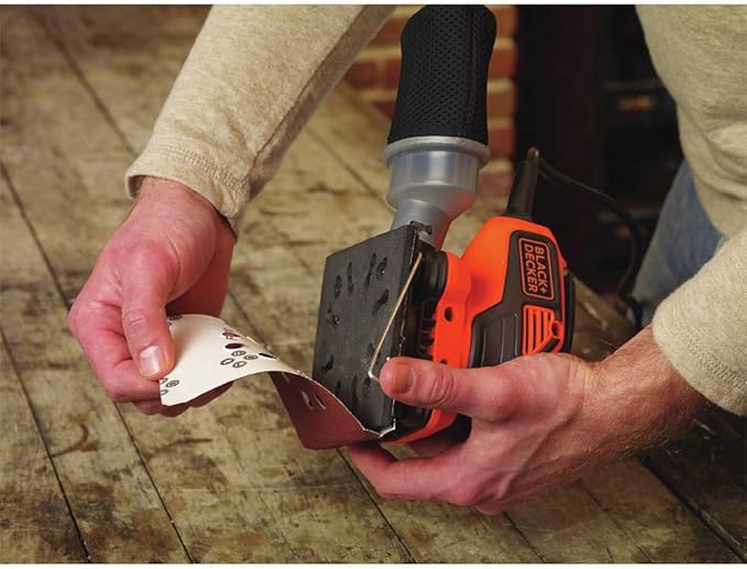 BLACK+DECKER 2.0 Amp Electric 1/4 Sheet Orbit Sander (BDEQS300)
