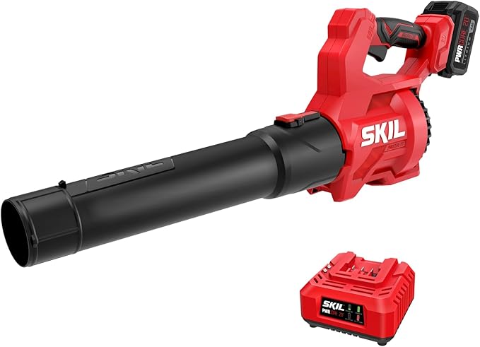 SKIL PWR CORE 20 420 CFM Leaf Blower, 20-Volt Battery and Charger Included - BL0420B-13