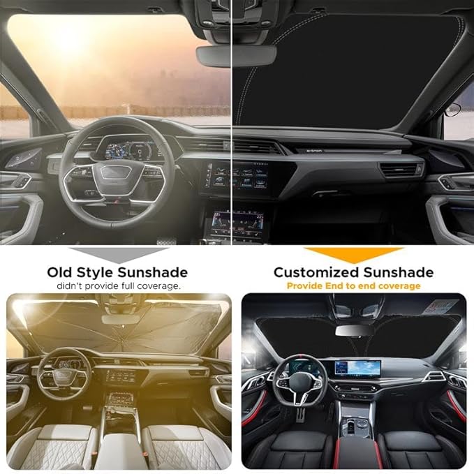 EcoNour Windshield Sunshade for Subaru Forester 2019-2025 | Custom Fit Car Visor Protector Keeps Interior Cool & Comfort | Foldable Window Shade Blocks UV Rays & Heat | Interior Protection Accessories