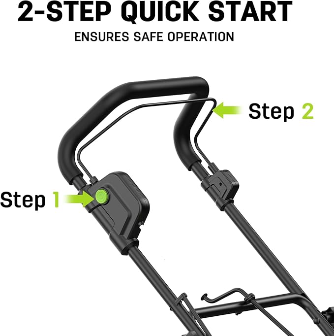 2 x 20V STEELITE Cordless Snow Blower, 20-Inch Snow Thrower Includes 2 x 4.0Ah Batteries & Charger, Ideal for Walkways and Driveways, Brushless Motor